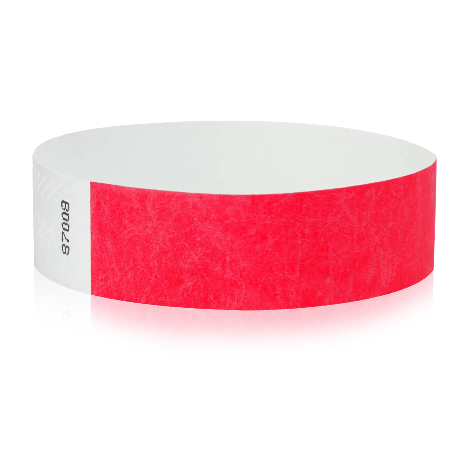 Tyvek 3/4""X10"" Solid Red Wristbands Pack of 100