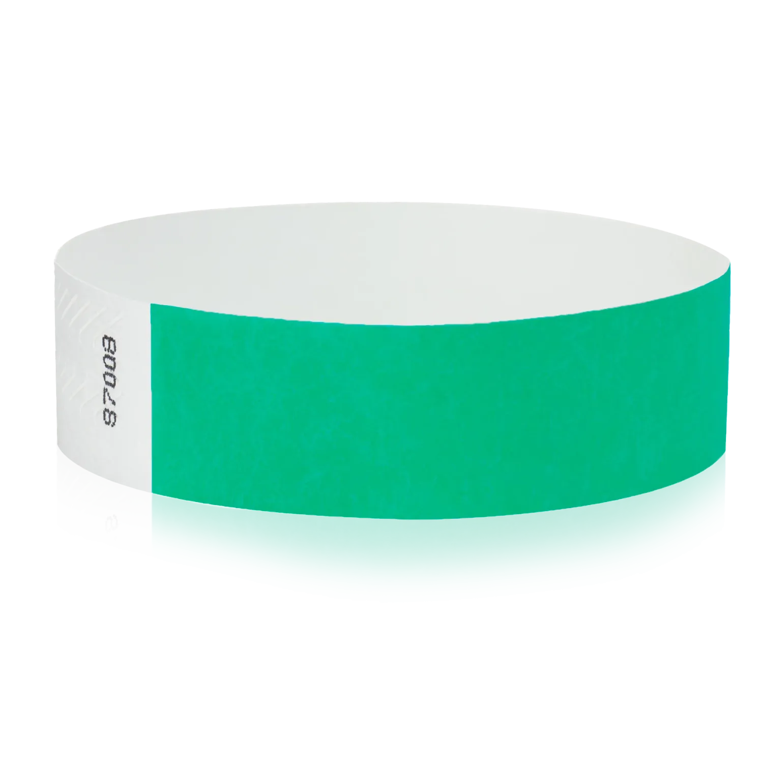 Tyvek 3/4""X10"" Solid Green Wristbands Pack of 100