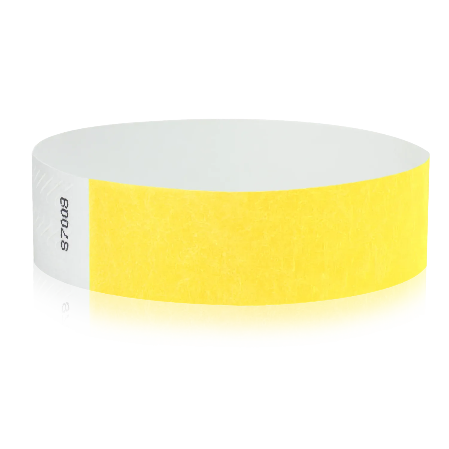Tyvek 3/4""X10"" Solid Yellow Wristbands Pack of 500
