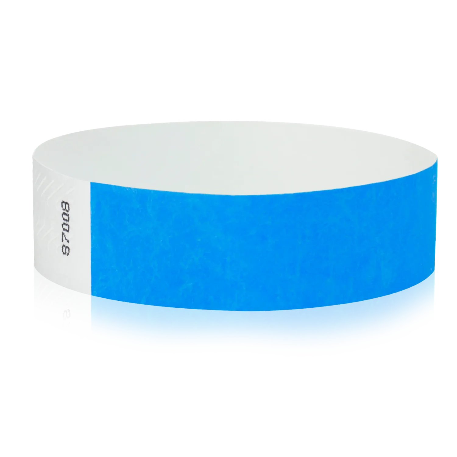 Tyvek 3/4""X10"" Solid Blue Wristbands Pack of 500