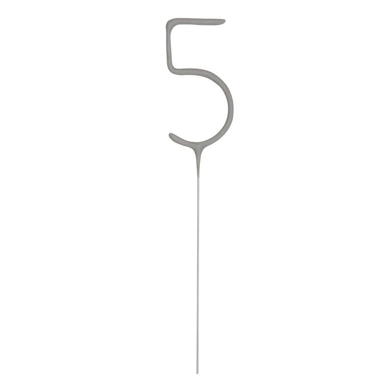 Number 5 Sparkler  7"