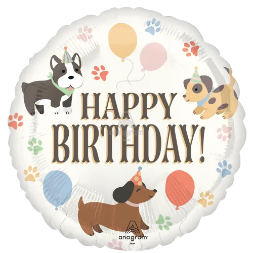 18" PAWSOME PARTY BIRTHDAY HX