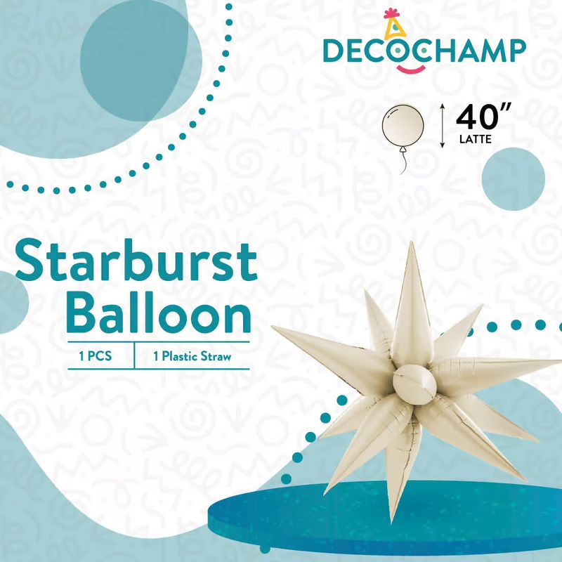 DECO STARBURST LATTE 40IN