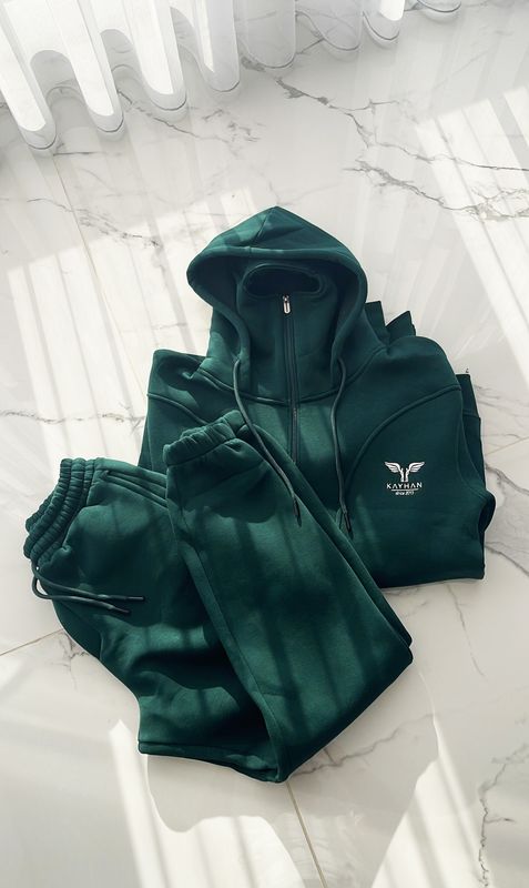 Kayhan BALACLAVA ANZUG GREEN- Warm, weich, stylisch