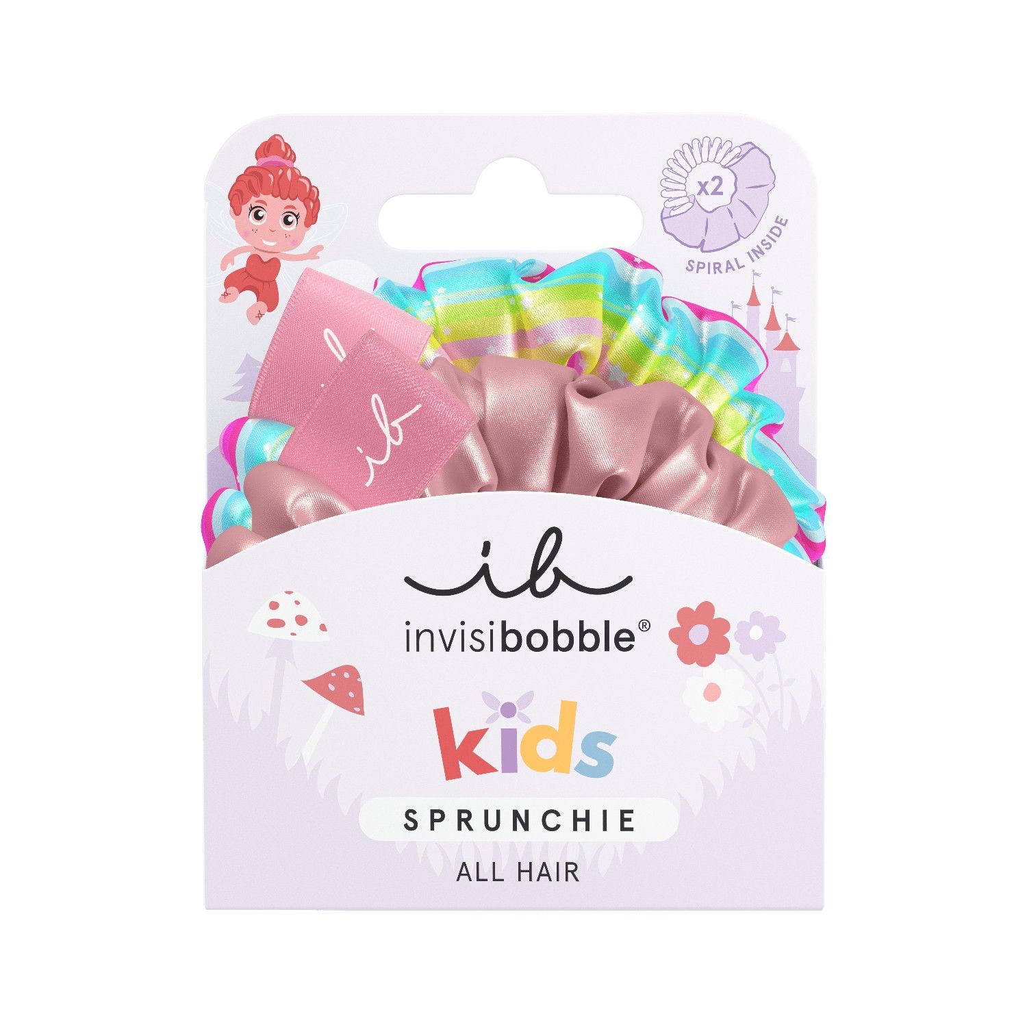 Rainbow scrunchies ( 2pc/pack )