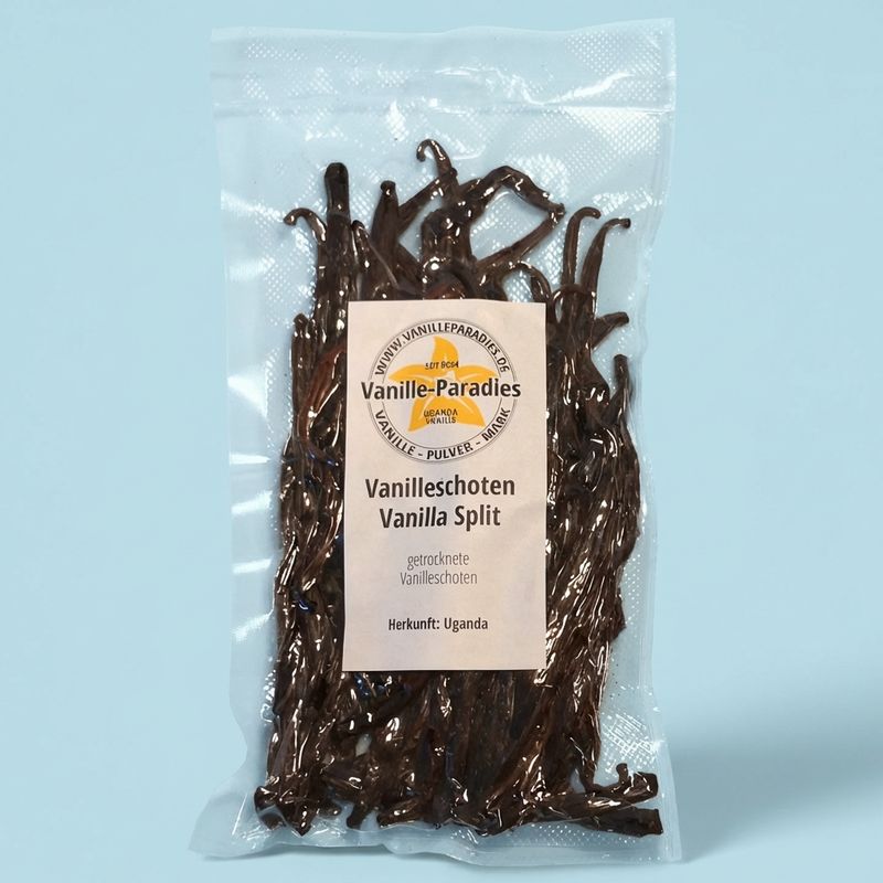 100 g Vanilleschoten Gourmet Split aus Uganda – 100 % natürlich
