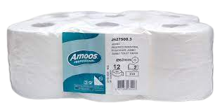 Papel Higiénico Jumbo 180MT "Amoos" 12RL