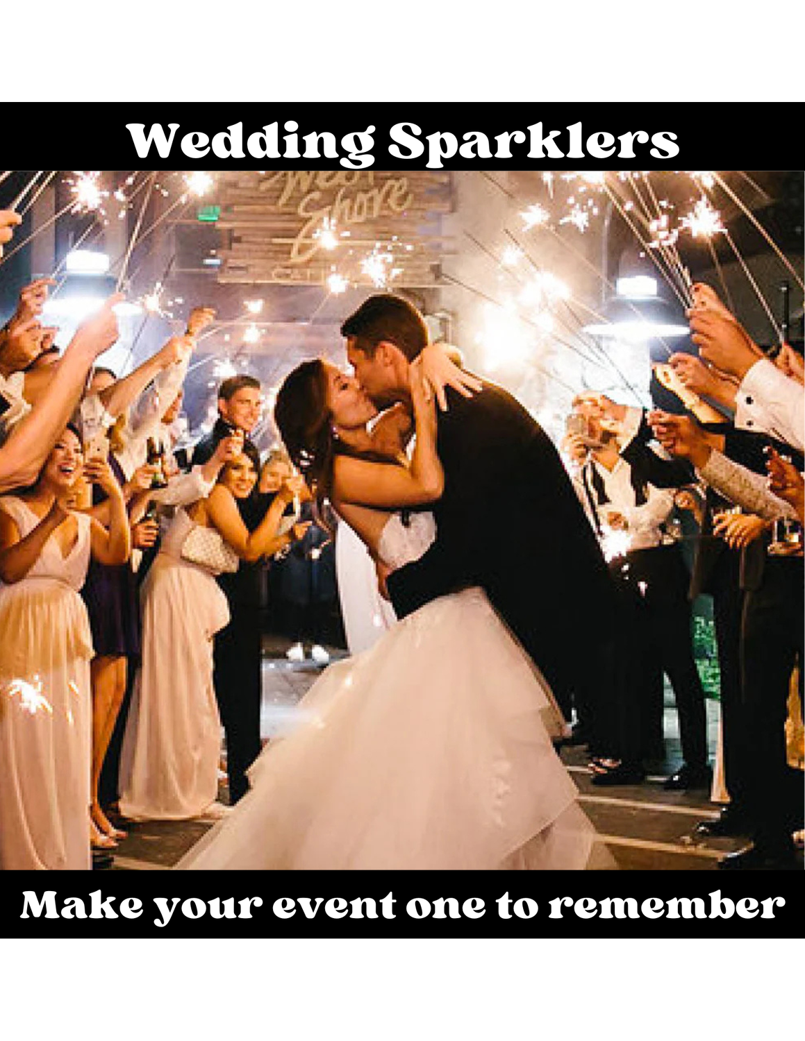 Wedding Sparklers (Indoor &amp; outdoor, smokeless)  Bundle of 36 units