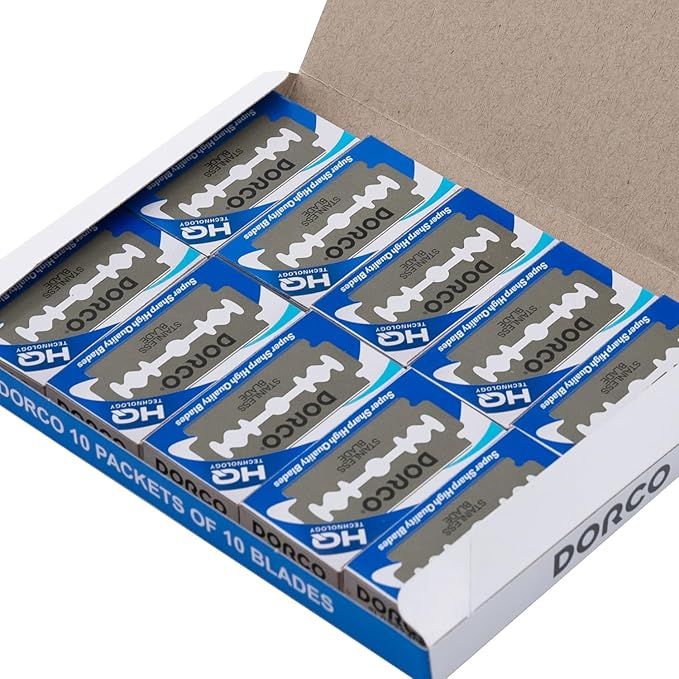Dorco ST300 Platinum Extra Double Edge Razor Blades (100-Pack)