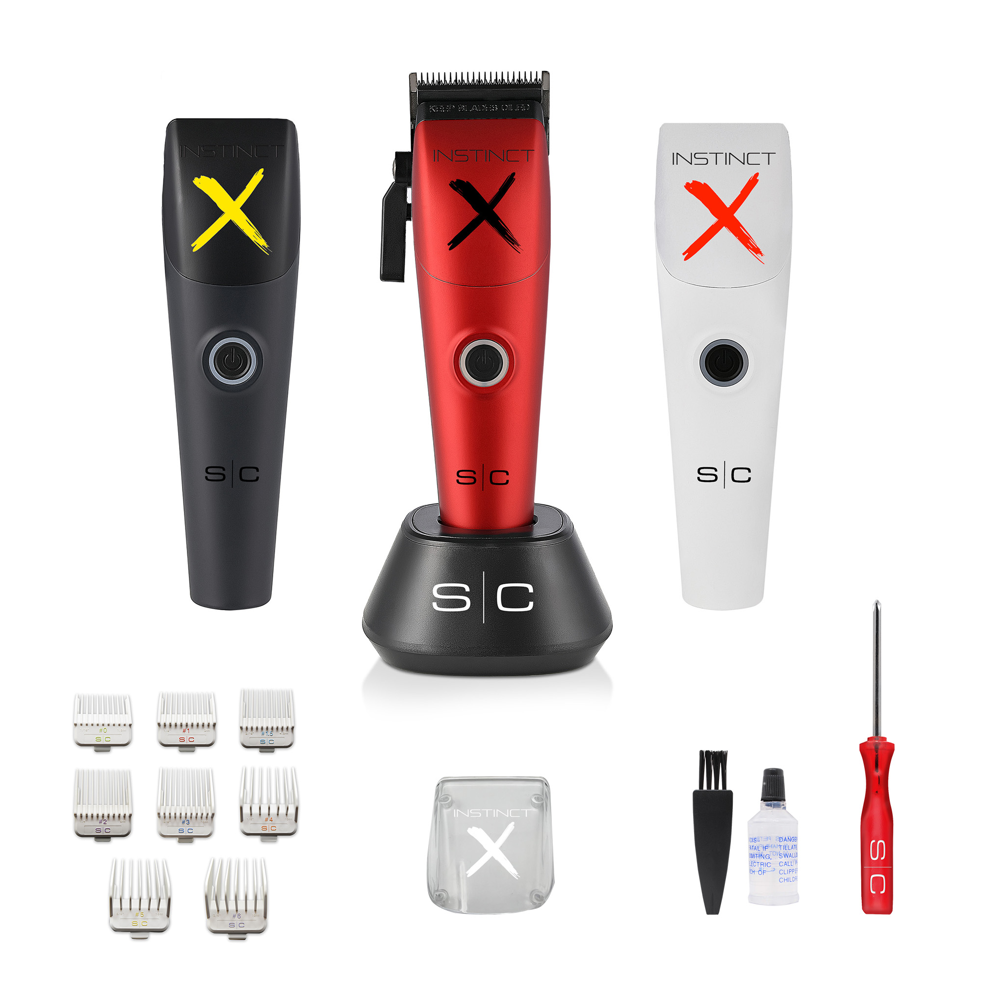 Stylecraft Instinct X Clipper Professional Cordless Hair Clipper with Vector Motor SC608M