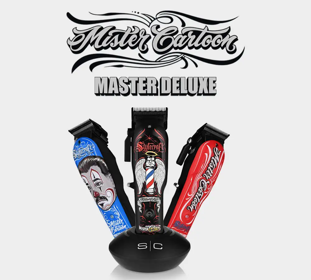 Stylecraft SIC X MISTER CARTOON CLIPPER - Professional Cordless Hair Clipper With Super Torque Motor - LIMITED SERIES - SC609B