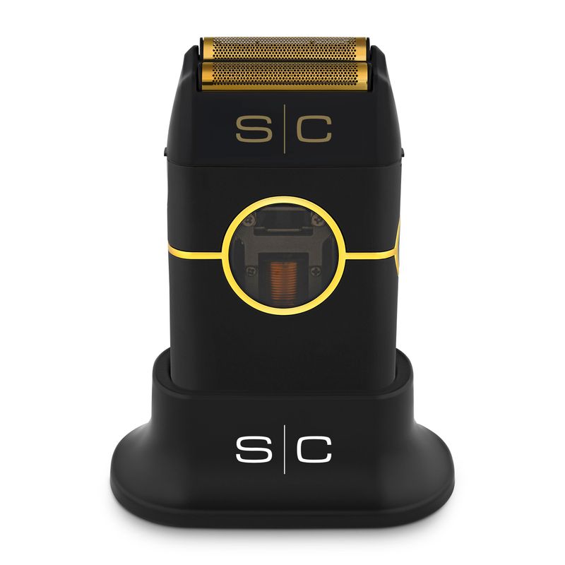 Stylecraft Instinct Metal Shaver - Professional Double Foil Cordless Shaver With Intuitive Torque Control and IN2 Vector Motor in Black