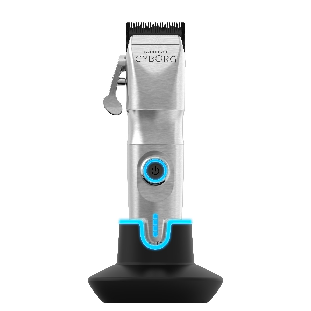 Gamma+ Cyborg Clipper - Professional Metal Hair Clipper with Digital Brushless Motor