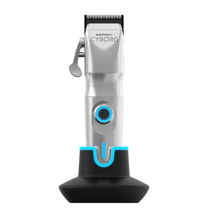 Gamma+ Cyborg Clipper - Professional Metal Hair Clipper with Digital Brushless Motor