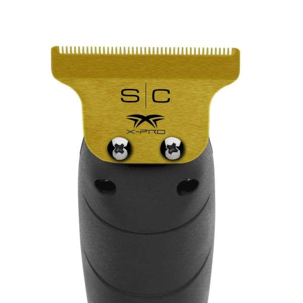 Stylecraft Replacement Fixed Gold Titanium Classic X-Pro Hair Trimmer Blade with Black Diamond Carbon DLC THE ONE Cutter Set
