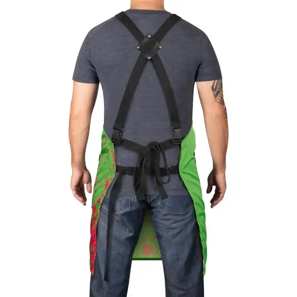 Stylecraft Water-Repellent Barber/Salon Apron with Adjustable Straps in Radioactive Green