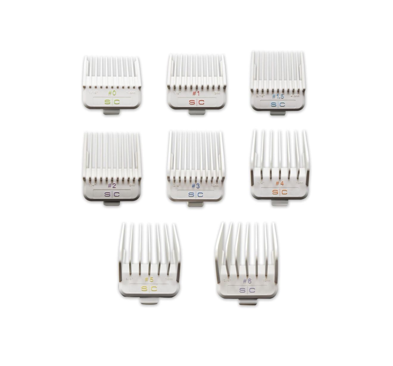 Stylecraft Professional Dub Magnetic Hair Clipper Guards, Premium Neodymium 1/16 to 3/4