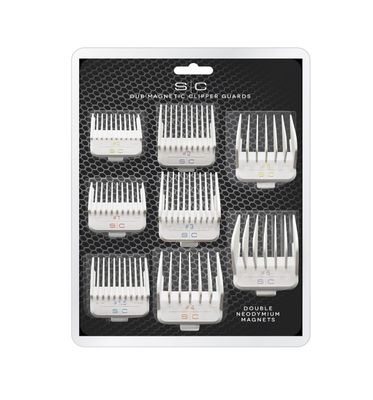 Stylecraft Professional Dub Magnetic Hair Clipper Guards, Premium Neodymium 1/16 to 3/4 Stylecraft Professional Dub Magnetic Hair Clipper Guards, Premium Neodymium 1/16 to 3/4", White