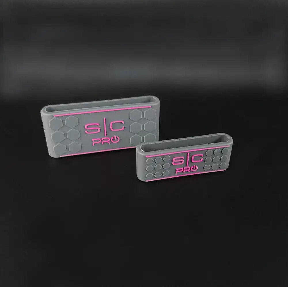 StyleCraft Clipper & Trimmer Grip Set (grey with pink logo)