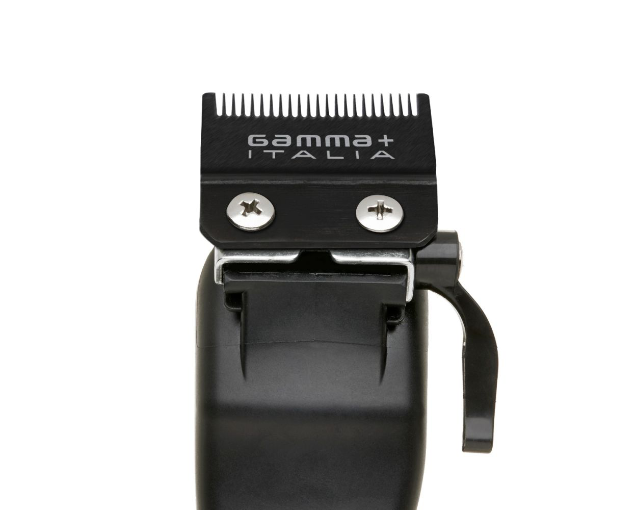 Gamma+ Double Black Diamond Carbon DLC Fixed Fade Clipper Blade with Shallow Tooth 2.0 Cutter Set