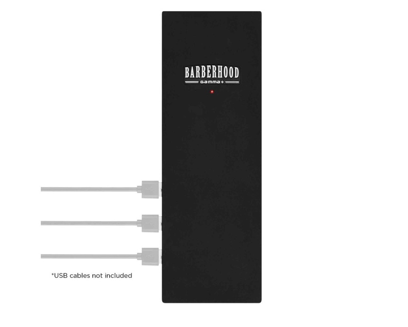 Gamma+ 3 Port USB Hub Station Charging Block for Barber Tools and Devices