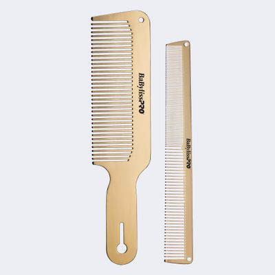 BaBylissPRO GOLDFX Metal Comb 2-Pack BaBylissPRO GOLDFX Metal Comb 2-Pack