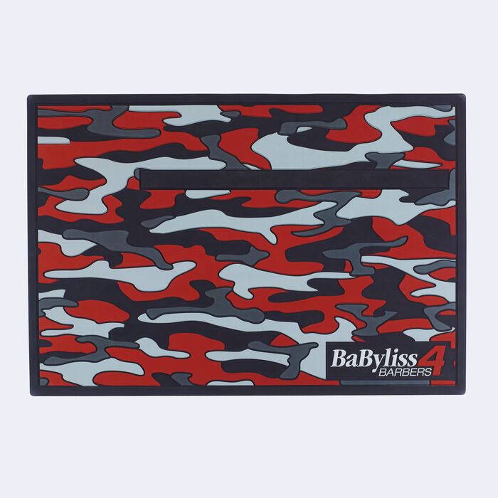 BaBylissPRO Red Camo Magnetic Strip Barber Mat