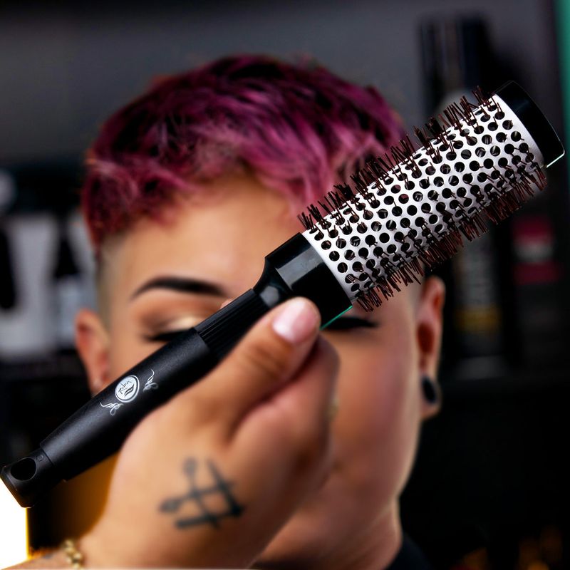 Rolda - Men's Barber Round Blow Drying Hair Brush | Anti-Static, High Heat Resistant - 35mm (1pc)