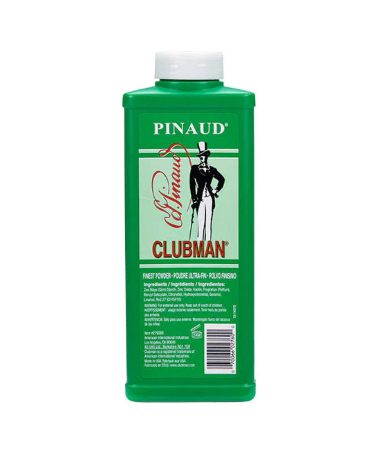 Clubman Talc Finest Powder, White 9oz