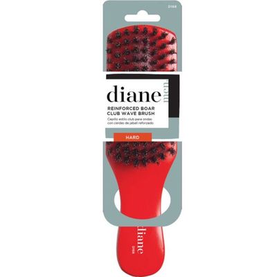 Diane Reinforced Boar Club Wave Brush - Hard Diane Reinforced Boar Club Wave Brush - Hard