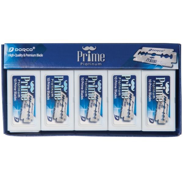 Dorco Prime Platinum Double Edge Blades - 100 Blades