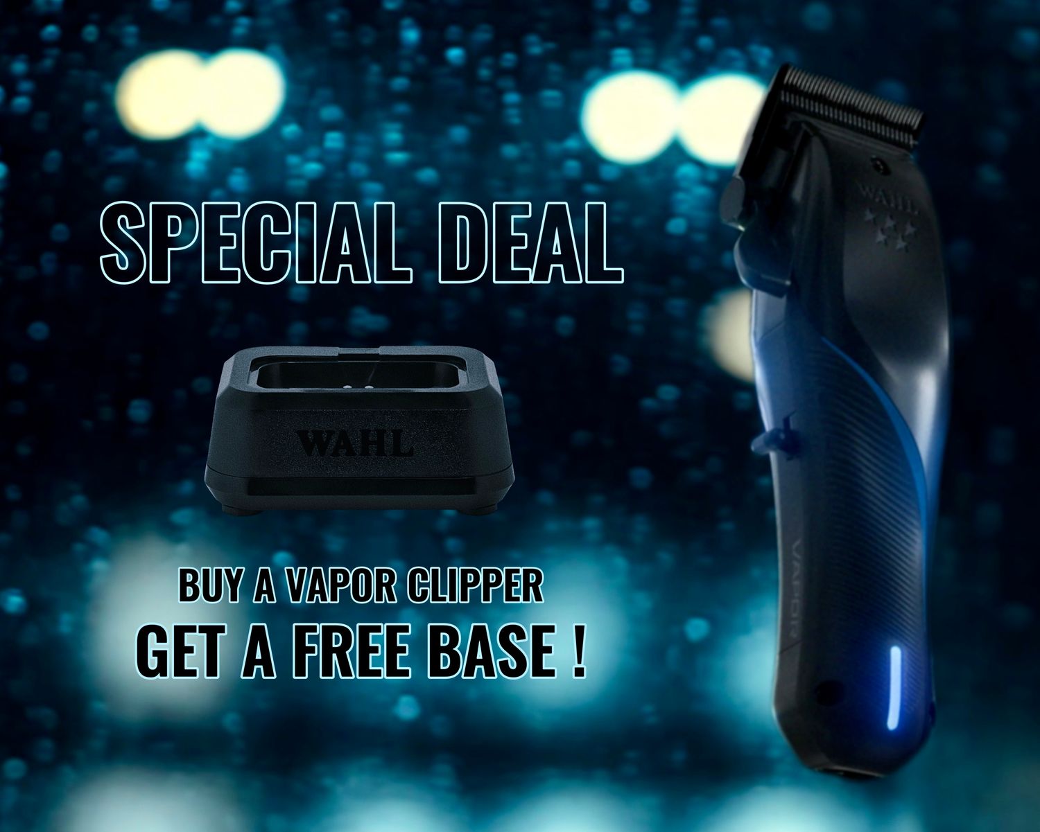Wahl Special Deal  Buy Vapor Clipper Get free Single Base