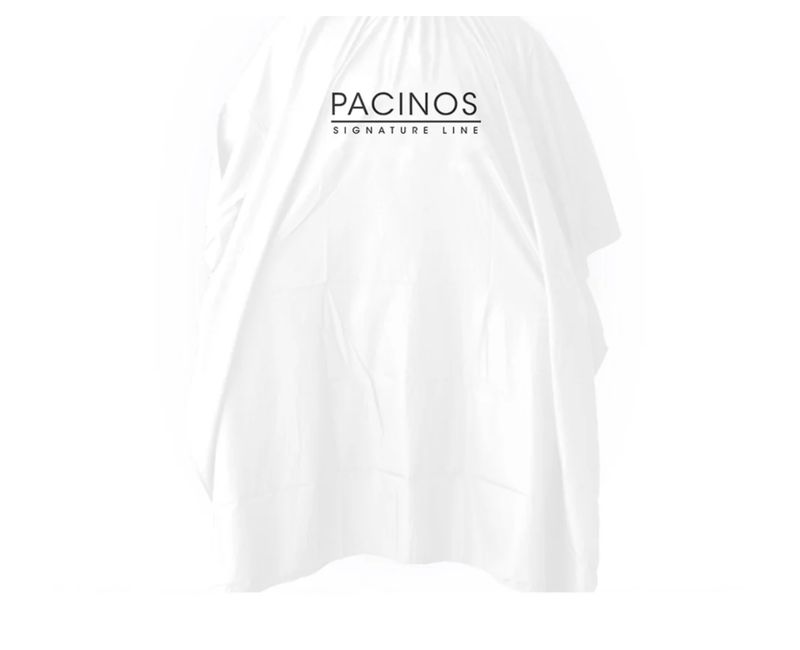 Pacinos Signature Line Barber Cape (White)