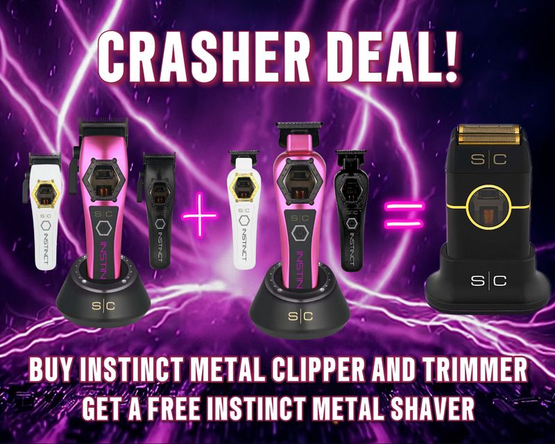 Deal Stylecraft Instinct Metal Edition Set ( Buy Clipper and Trimmer Get a free Shaver Black)