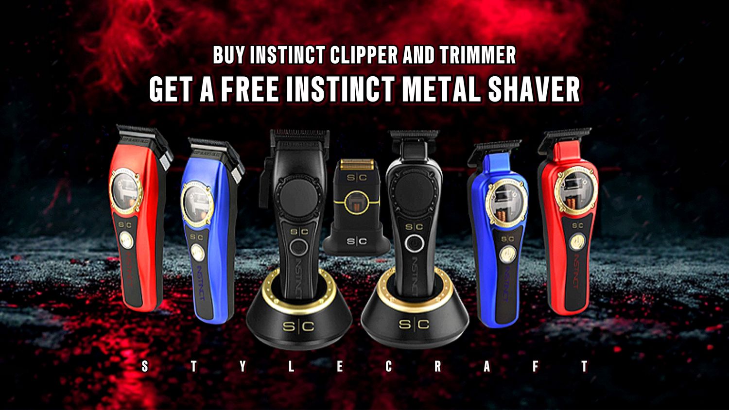 Deal Stylecraft Instinct Set ( Buy Clipper and Trimmer Get a free Shaver Black)