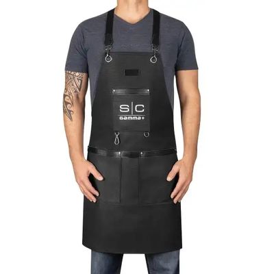 Stylecraft Waterproof Barber/Salon Apron with Crossback Strap in Black Design Stylecraft Waterproof Barber/Salon Apron with Crossback Strap in Black Design