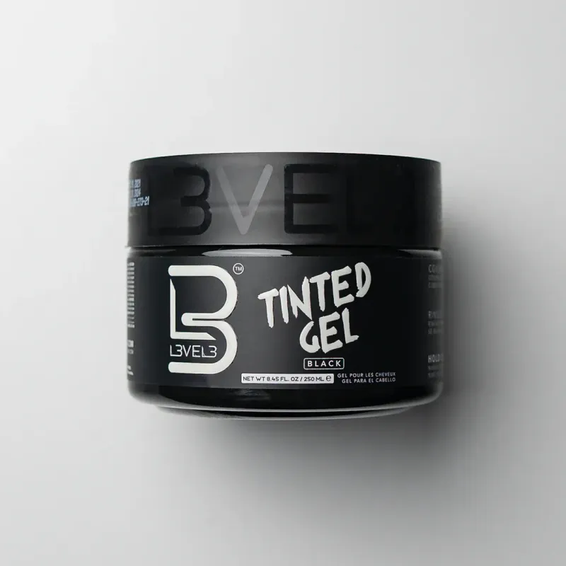 L3VEL3 Tinted Hair Gel - Black Color - 250ml
