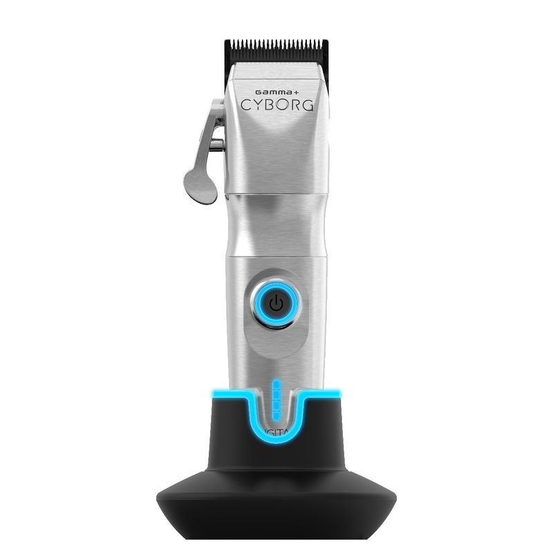 Gamma+ Cyborg Clipper - Professional Metal Hair Clipper with Digital Brushless Motor