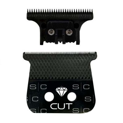 Stylecraft Replacement Diamond Cut Fixed Black Diamond DLC Hair Trimmer Blade with The One Cutter Set Stylecraft Replacement Diamond Cut Fixed Black Diamond DLC Hair Trimmer Blade with The One Cutter Set