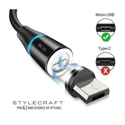 Stylecraft Magnetic Micro-USB Charging Cord (Fits all machines with Micro-USB charging) Stylecraft Magnetic Micro-USB Charging Cord (Fits all machines with Micro-USB charging)