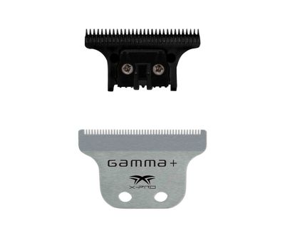Gamma+ Classic X-Pro Stainless Steel Fixed Blade with THE ONE Black Diamond Cutting Trimmer Blade Set Gamma+ Classic X-Pro Stainless Steel Fixed Blade with THE ONE Black Diamond Cutting Trimmer Blade Set