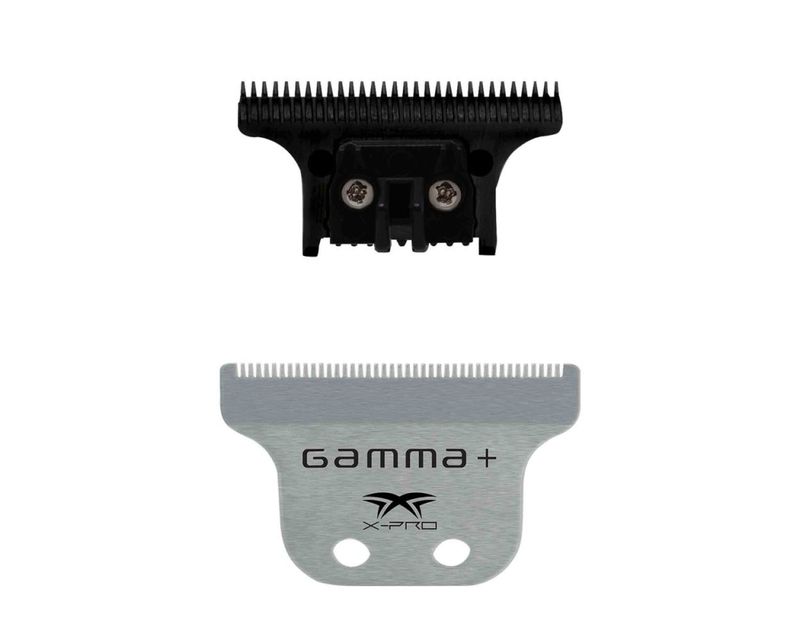 Gamma+ Classic X-Pro Stainless Steel Fixed Blade with THE ONE Black Diamond Cutting Trimmer Blade Set