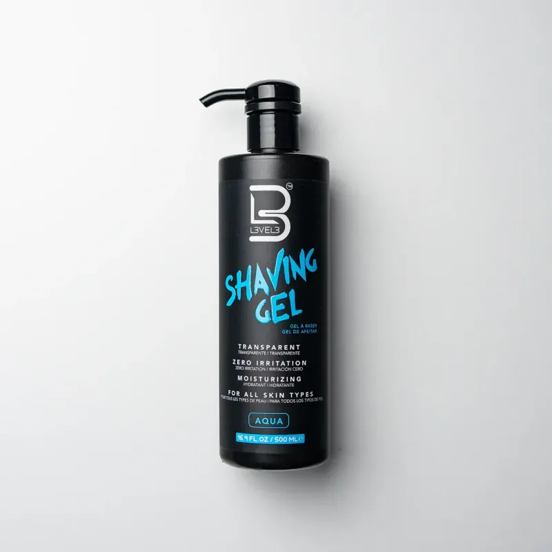 L3VEL3 Transparent Shaving Gel (AQUA) - 500ml