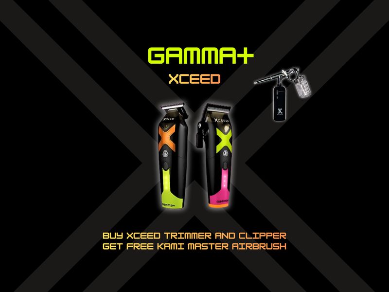 Buy XCeed Professional Set Hair Trimmer and Clipper with IN2 Vector Motor get free Kami Master Portable AirBrush Kit