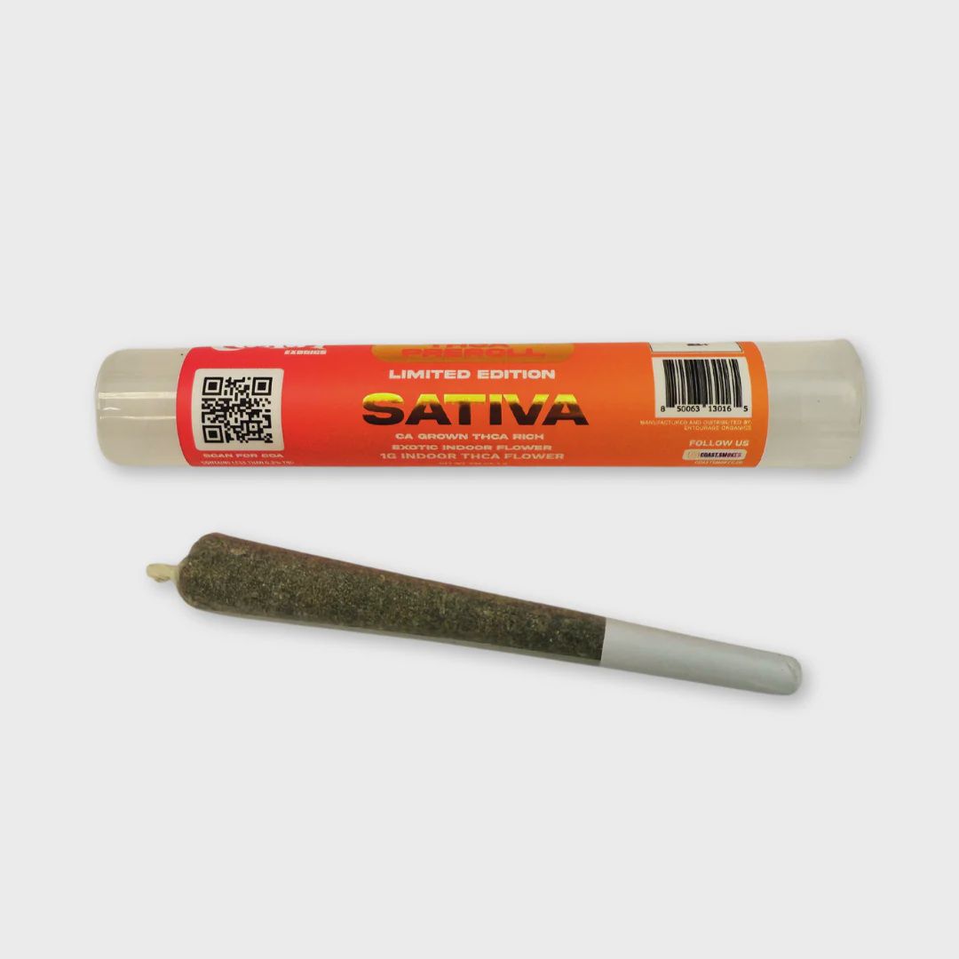COAST 1G PRE-ROLL, TYPE: Gorilla Glue #4- Sativa