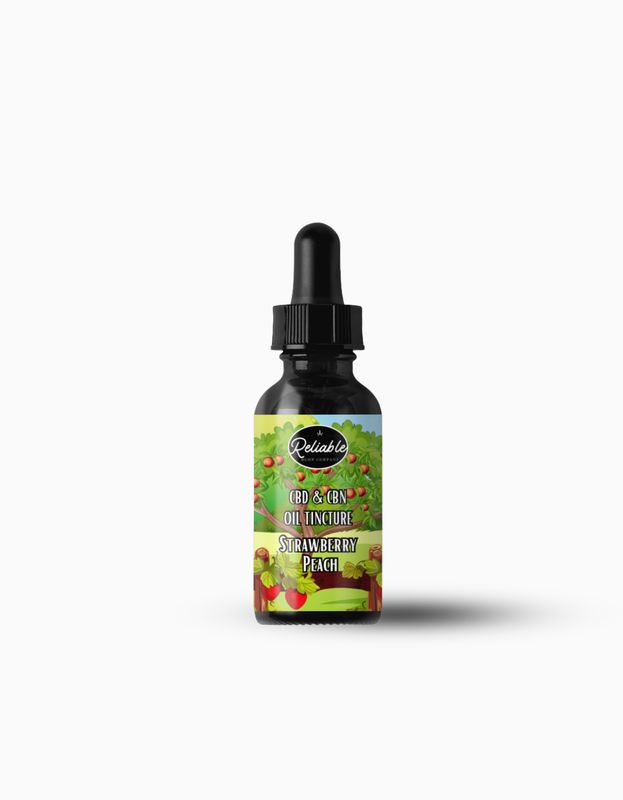 RELIABLE CBD/CBN TINCTURE- 2:1 STRAWBERRY PEACH