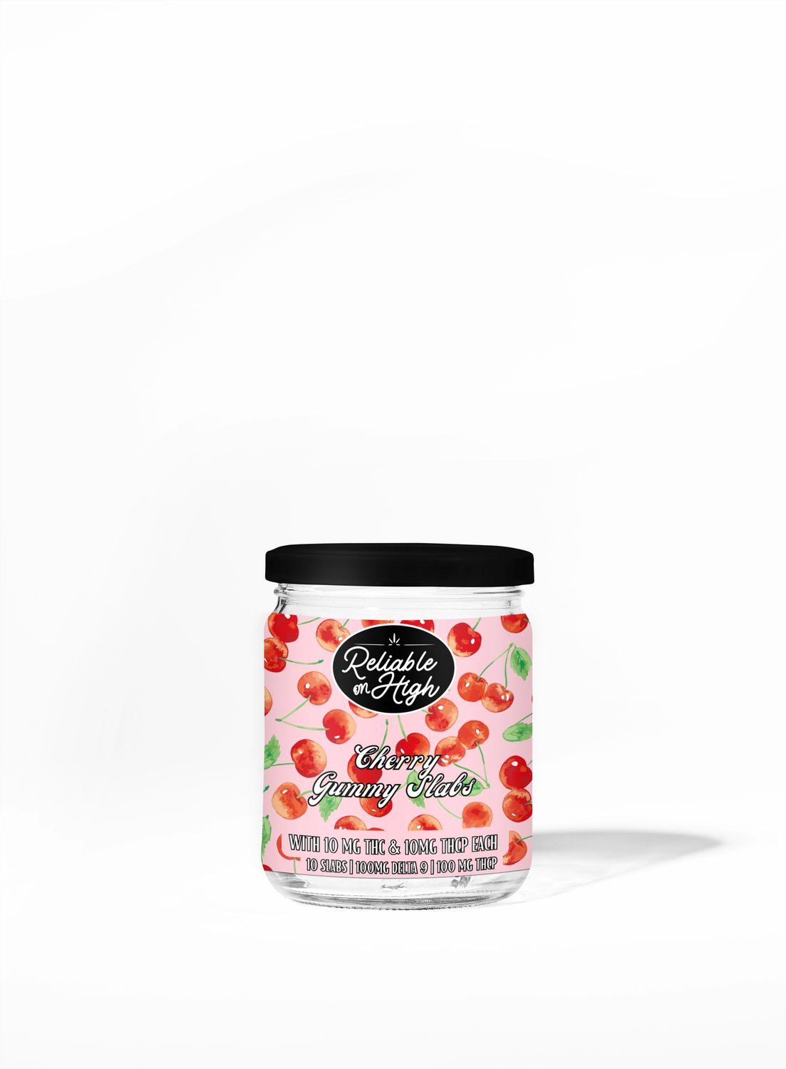 SUPER POTENT THCP GUMMY SLABS- CHERRY- 10 COUNT BAG