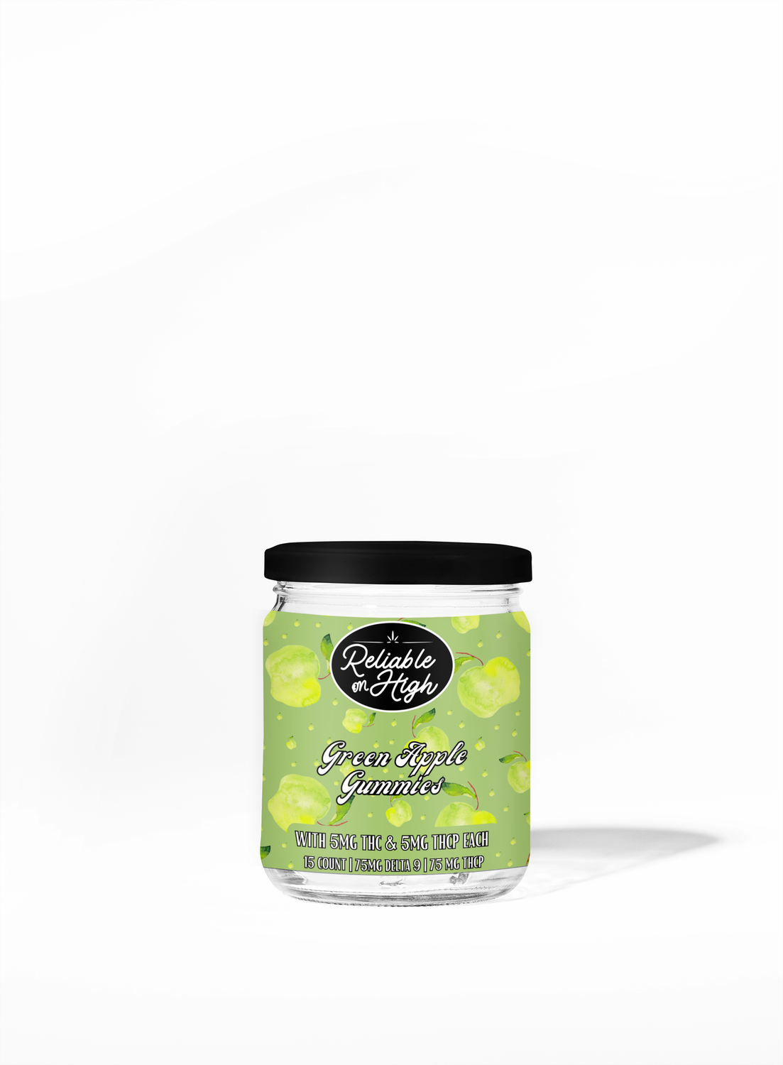 SUPER POTENT THCP GUMMIES- GREEN APPLE- 15 COUNT BAG