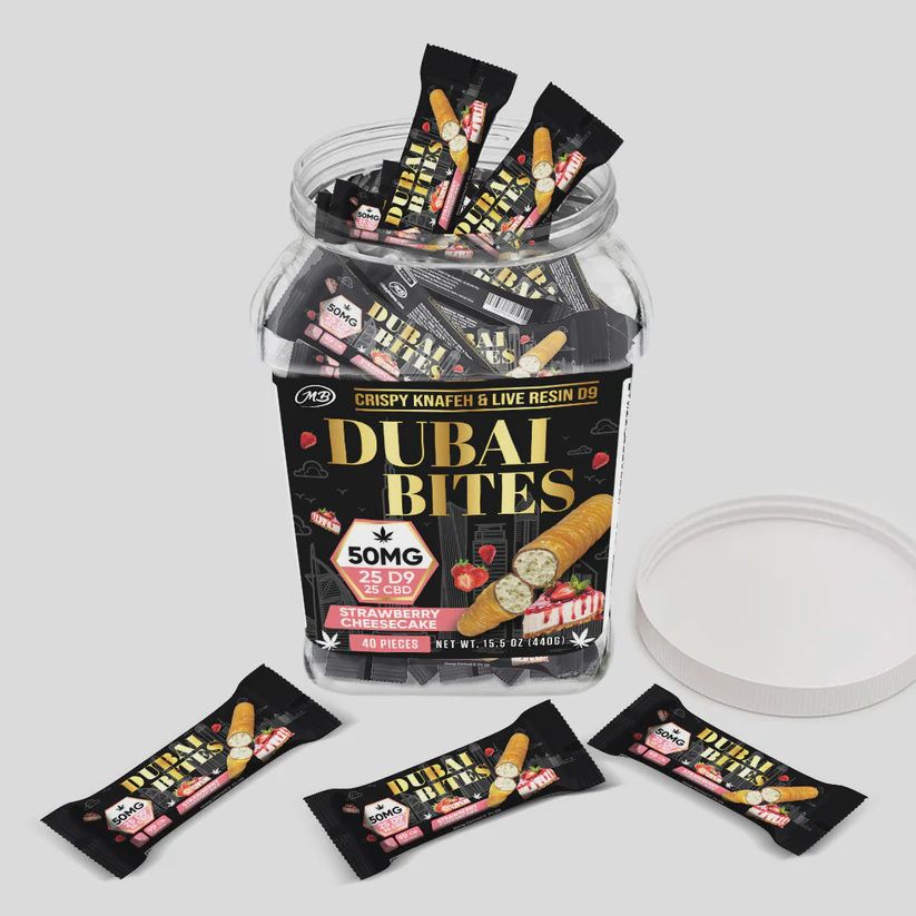 STRAWBERRY CHEESECAKE DUBAI BITES 50MG