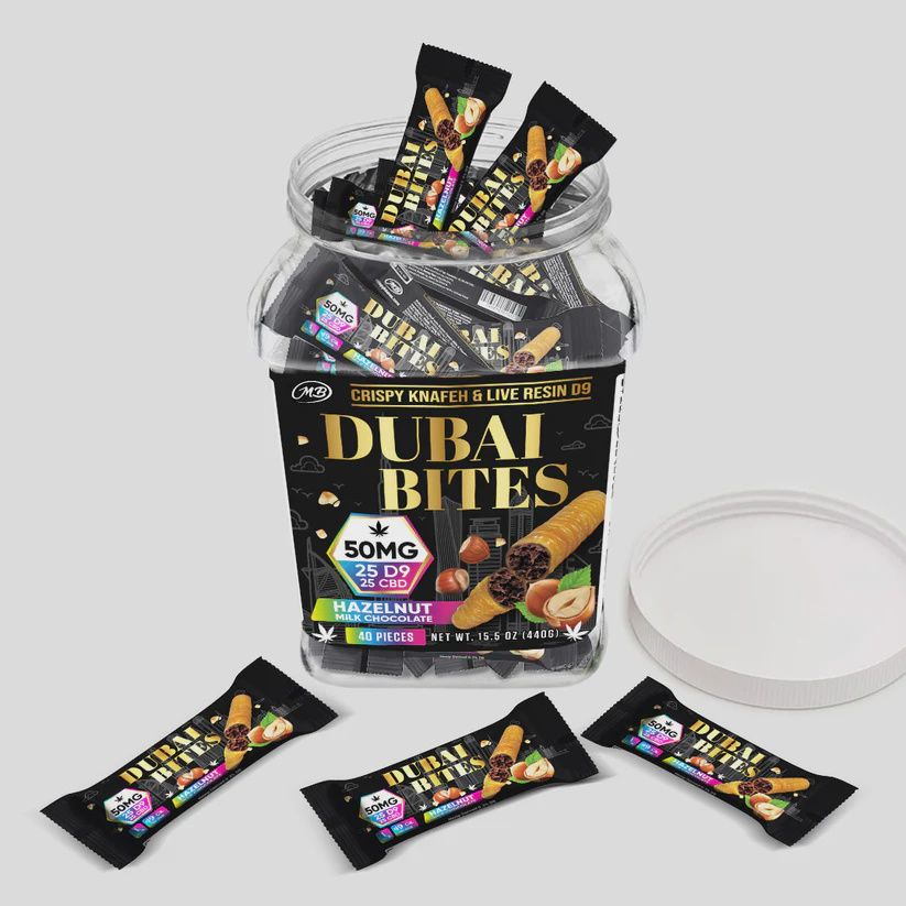 25MG THC| 25 CBD 1:1 DUBAI BITES- HAZELNUT CHOCOLATE